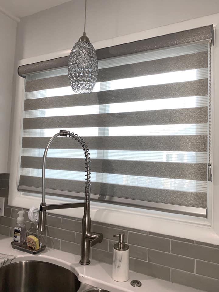 View of Transform Your Living Room with Motorized Window Shades - Plantation ...